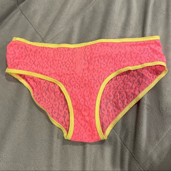 Victoria's Secret Other - victoria’s secret | neon pink & yellow cheetah print lace undies